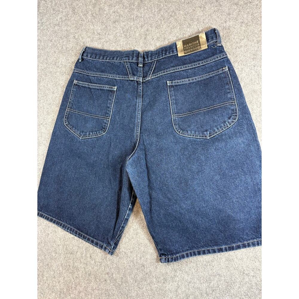 Vintage Marithe Francois Girbaud Jorts Shorts Mens 38 Blue Cotton Carpenter Y2K